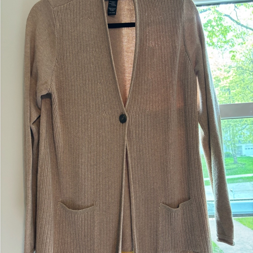 Women's Tan Cardigan Sweater